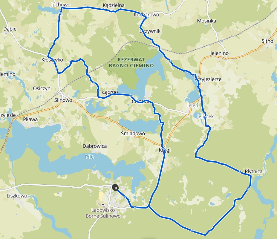 Nad-jezioro-Ciemino-czerwony-szlak-rowerowy